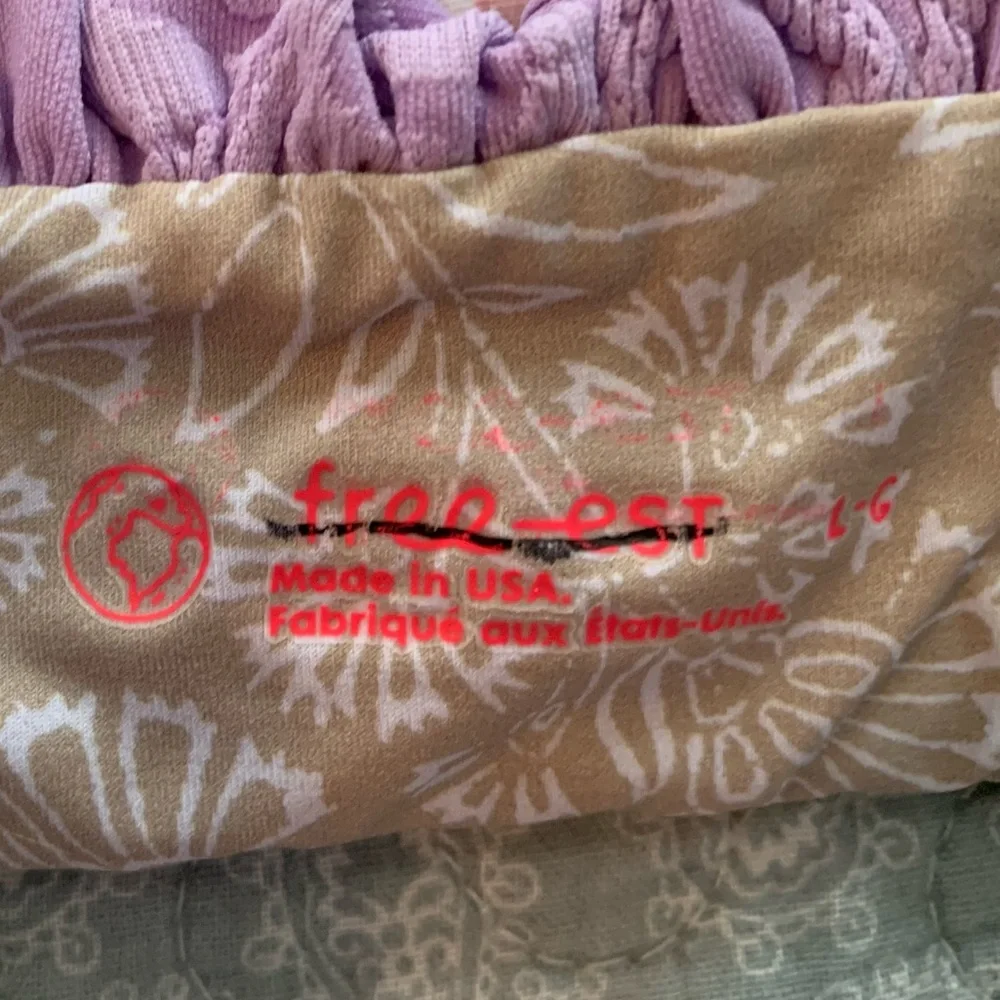 Free People Perri Kini Lavender Bikini Top, NWOT , size Large - Picture 5 of 5